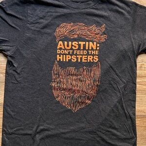 Graphic T-Shirts | "Austin, Don't Feed the Hipsters" Tee (S)